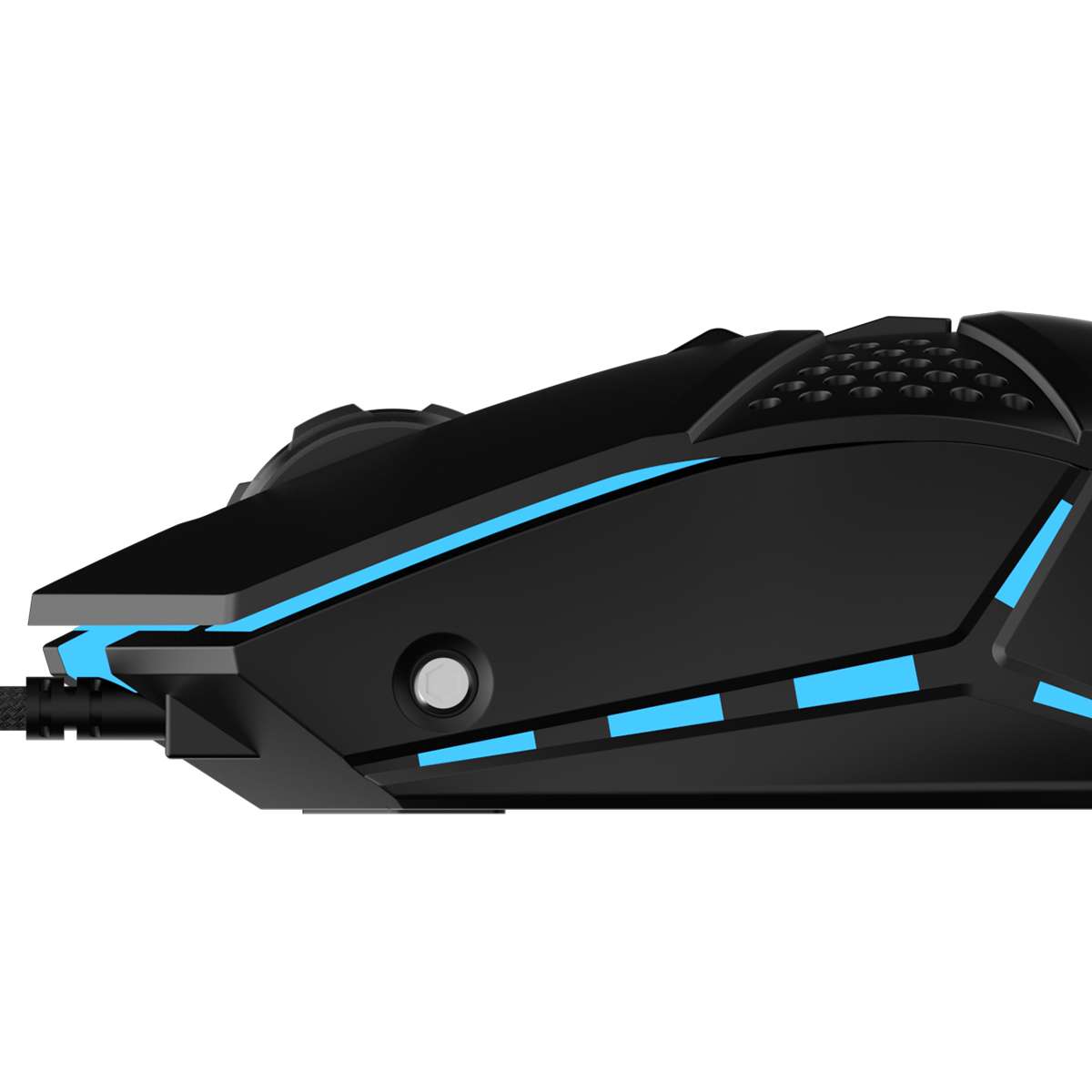 Mouse Gamer Movil Logix MG16 Caster RGB Negro